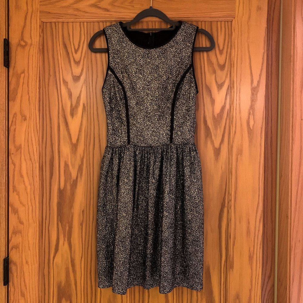 Black and gold sparkle dress
